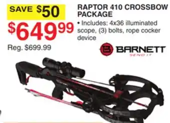 Dunham's Sports RAPTOR 410 CROSSBOW PACKAGE offer