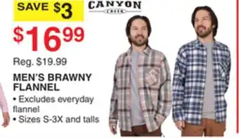 Dunham's Sports MEN'S BRAWNY FLANNEL offer