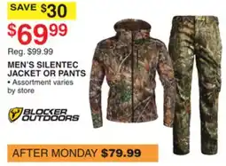 Dunham's Sports MEN'S SILENTEC JACKET OR PANTS offer