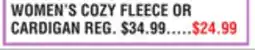 Dunham's Sports WOMEN'S COZY FLEECE OR CARDIGAN offer