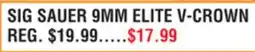 Dunham's Sports SIG SAUER 9MM ELITE V-CROWN offer