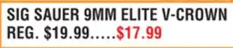 Dunham's Sports SIG SAUER 9MM ELITE V-CROWN offer