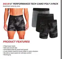 Dunham's Sports 6 PERFORMANCE TECH CAMO POLY 3-PACK offer