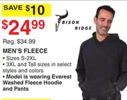 Dunham's Sports BISON RIDGE MEN'S FLEECE offer