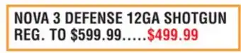 Dunham's Sports NOVA 3 DEFENSE 12GA SHOTGUN offer