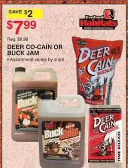 Dunham's Sports DEER CO-CAIN OR BUCK JAM offer