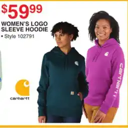 Dunham's Sports WOMEN'S LOGO SLEEVE HOODIE offer