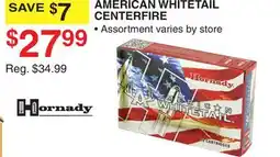 Dunham's Sports HORNADY AMERICAN WHITETAIL CENTERFIRE offer