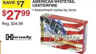 Dunham's Sports HORNADY AMERICAN WHITETAIL CENTERFIRE offer
