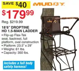 Dunham's Sports 18 6 DROPTINE HD 1.5-MAN LADDER offer