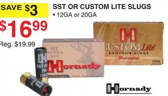 Dunham's Sports SST OR CUSTOM LITE SLUGS offer