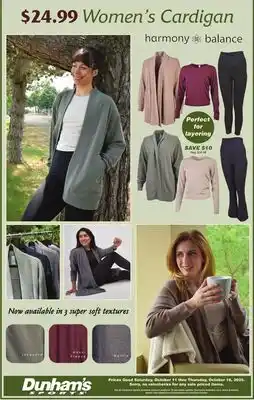 Dunham's Sports WOMEN'S CARDIGAN offer