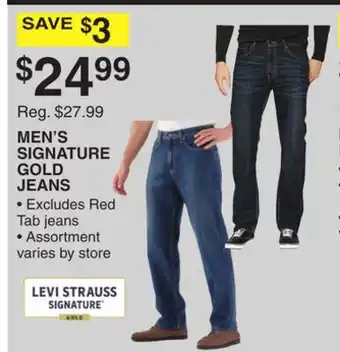 Dunham's Sports SIGNATURE BY LEVI STRAUSS & CO. MEN'S SIGNATURE GOLD JEANS offer