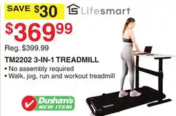 Dunham's Sports TM2202 3-IN-1 TREADMILL offer