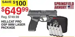 Dunham's Sports HELLCAT PRO OSP 9MM LASER PACKAGE offer