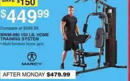 Dunham's Sports MWM-990 150 LB. HOME TRAINING SYSTEM offer