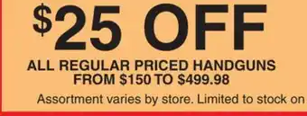 Dunham's Sports HANDGUNS offer