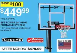 Dunham's Sports SFS POWER 54 91002 PORTABLE SYSTEM offer