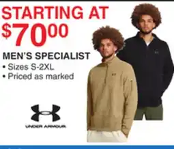 Dunham's Sports UNDER ARMOUR MEN'S SPECIALIST offer
