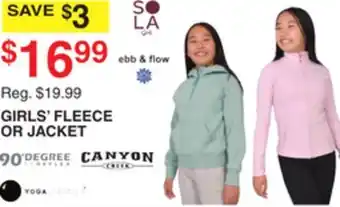 Dunham's Sports GIRLS' FLEECE OR JACKET offer
