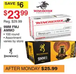 Dunham's Sports 9MM FMJ AMMO offer