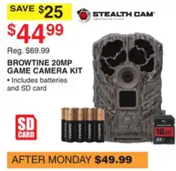 Dunham's Sports STEALTH CAM BROWTINE 20MP GAME CAMERA KIT offer