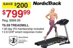 Dunham's Sports NORDICTRACK T6.5S TREADMILL offer
