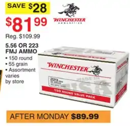 Dunham's Sports 5.56 OR 223 FMJ AMMO offer