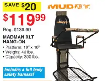 Dunham's Sports MUDDY MADMAN XLT HANG-ON offer