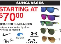 Dunham's Sports BRANDED SUNGLASSES offer
