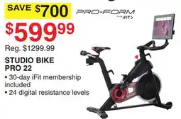 Dunham's Sports PRO-FORM STUDIO BIKE PRO 22 offer