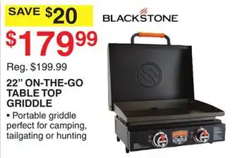 Dunham's Sports 22 ON-THE-GO TABLE TOP GRIDDLE offer