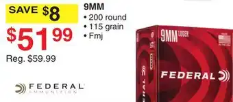Dunham's Sports 9MM offer
