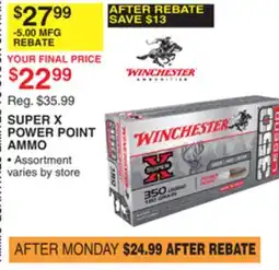 Dunham's Sports SUPER X POWER POINT AMMO offer