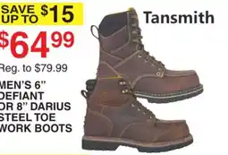 Dunham's Sports MEN'S 6 DEFIANT OR 8 DARIUS STEEL TOE WORK BOOTS offer