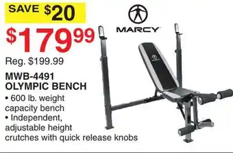 Dunham's Sports OLYMPIC BENCH offer