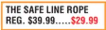 Dunham's Sports THE SAFE LINE ROPE offer
