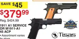 Dunham's Sports TISAS 1911 A1 SERVICE OR M1911-A1 45 ACP offer