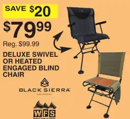 Dunham's Sports DELUXE SWIVEL OR HEATED ENGAGED BLIND CHAIR offer