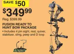 Dunham's Sports FUSION READY TO HUNT BOW PACKAGE offer