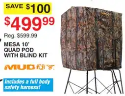 Dunham's Sports MUDDY MESA 10' QUAD POD WITH BLIND KIT offer
