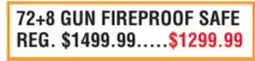 Dunham's Sports 72 + 8 GUN FIREPROOF SAFE offer