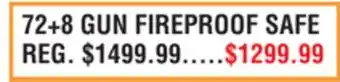 Dunham's Sports 72 + 8 GUN FIREPROOF SAFE offer