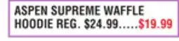 Dunham's Sports ASPEN SUPREME WAFFLE HOODIE offer