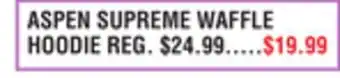 Dunham's Sports ASPEN SUPREME WAFFLE HOODIE offer