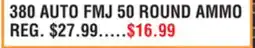 Dunham's Sports AUTO FMJ 50 ROUND AMMO offer