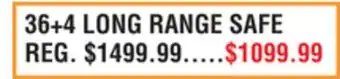 Dunham's Sports 36 + 4 LONG RANGE SAFE offer