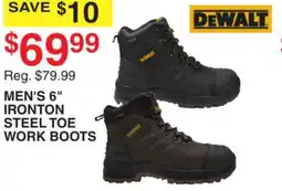 Dunham's Sports DEWALT MEN'S 6 IRONTON STEEL TOE WORK BOOTS offer