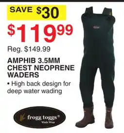 Dunham's Sports AMPHIB 3.5MM CHEST NEOPRENE WADERS offer