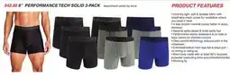 Dunham's Sports 6 PERFORMANCE TECH SOLID 3-PACK offer